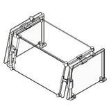 Eagle DCS2-CF-GT Spec-SHIELD™ Sneeze Guard Single Tier Single-sided