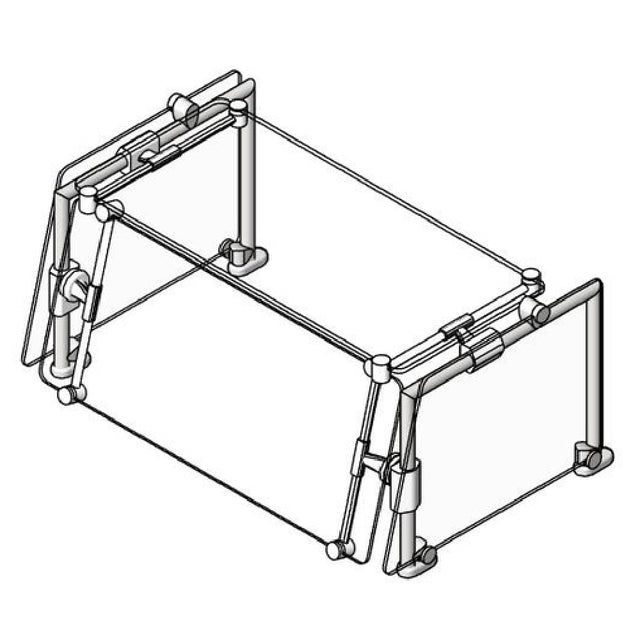 Eagle DCS2-CF-GT Spec-SHIELD™ Sneeze Guard Single Tier Single-sided