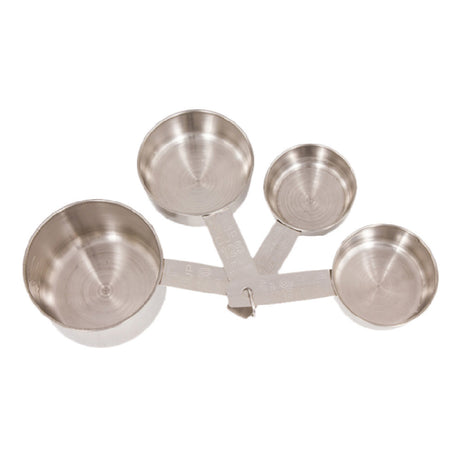 Crestware MEACP Dry Measuring Cup Set 1/41/31/2 & 1 Cup Stainless Steel