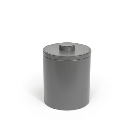 FOH RIB014GYL21 2qt Round London Ice Bucket Smoke Includes One RIB014GYL21-BTM 2qt Round London Ice Bucket Base Smoke