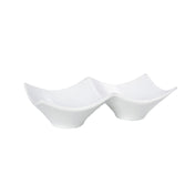 FOH DBO073WHP22 Origami® Divided Dish 2-compartment 2 Oz. Per Bowl