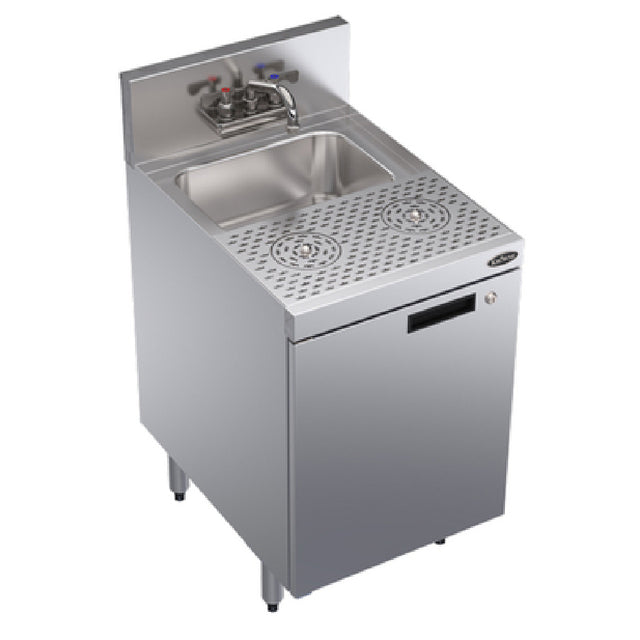 Krowne KR24-MD18-C Royal Series Underbar Speed Station With Cabinet Base & Locking Hinged Door