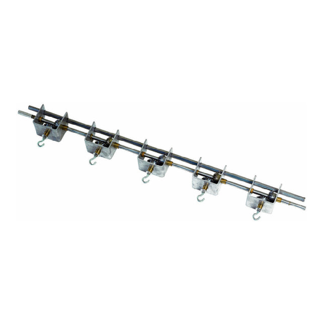 Rotisol FI1400-C Complete Vertical Spit System Bar For FlamBoyant 1400's Including (2) Brackets Necessary To Install The System