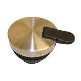 Service Ideas 837LID Service Ideas Slim Server Replacement Push Botton Lid Brushed Stainless & Black