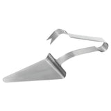 Winco PZG-6 Pizza Server Tong 5-1/2" X 4-1/2" Wedge-shaped Server With Grabbing Arm