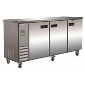 Empura Refrigeration E-KBB70-2-S Back Bar Cooler 3 Swing Solid Doors 73"W X 24.4"D X 41.8"H