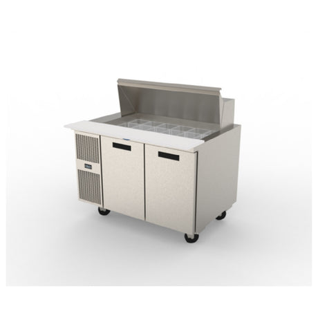 Randell PT48-18W-L Refrigerated Counter/Salad Mega Top Reach-in Two-section