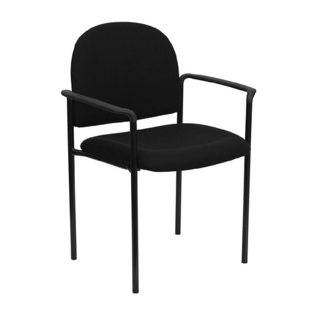 Flash Furniture BT-516-1-BK-GG Stacking Side Reception Chair 250 Lb. Weight Capacity