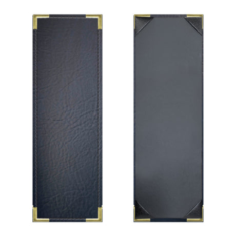 Risch HARST-1V 4.25X14 Harley Deluxe Padded Antibacterial/antimicrobial Faux-leather Menu Cover (specify Color)