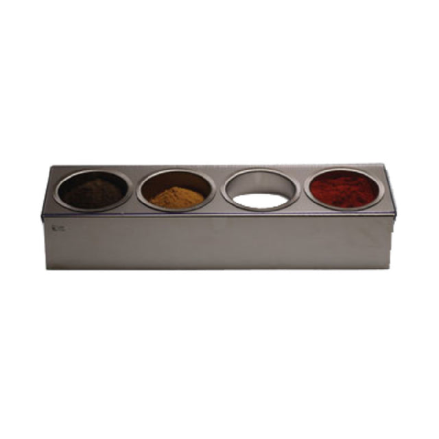 Matfer 017084 Spice Roll Box (4) 16 Oz. Hemispheric Bowls With Slanted Supporting Base