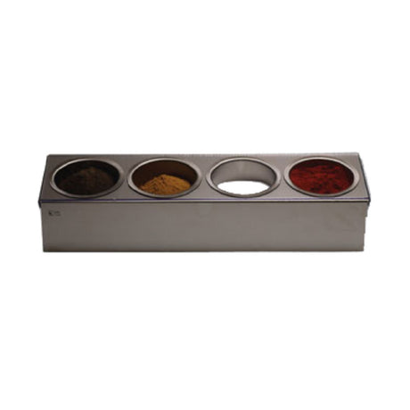 Matfer 17084 Spice Roll Box (4) 16 Oz. Hemispheric Bowls With Slanted Supporting Base