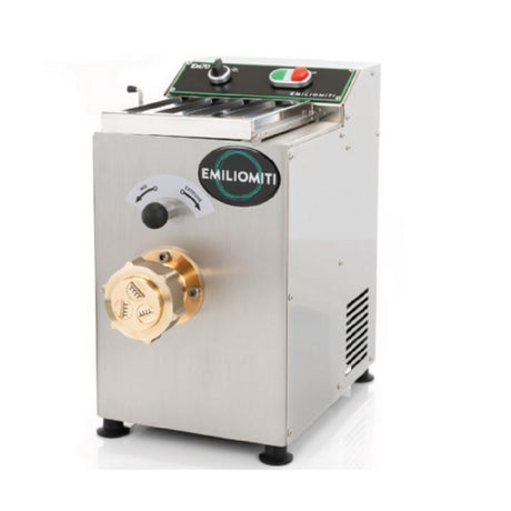 Alfa EM70 Pasta Extruder With Mixer 17.5"W X 10.5"D X 17.5"H 1.5 Kg Mixing Hopper Capable Of 8-10 Lbs/hr Production