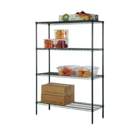 1880 Hospitality FK244874GN Focus Foodservice Wire Shelving Kit Includes (4) 24" X 48" Shelves