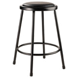 National Public Seating 6424-10 NPS® Vinyl Padded Steel Stool 24"H 14" Round Seat With 11-1/2" Dia. Vinyl Padding