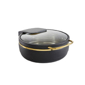 Bauscher Hepp 57.0001.9200 - Induction Plus Chafing Dish, Round, Black/gold