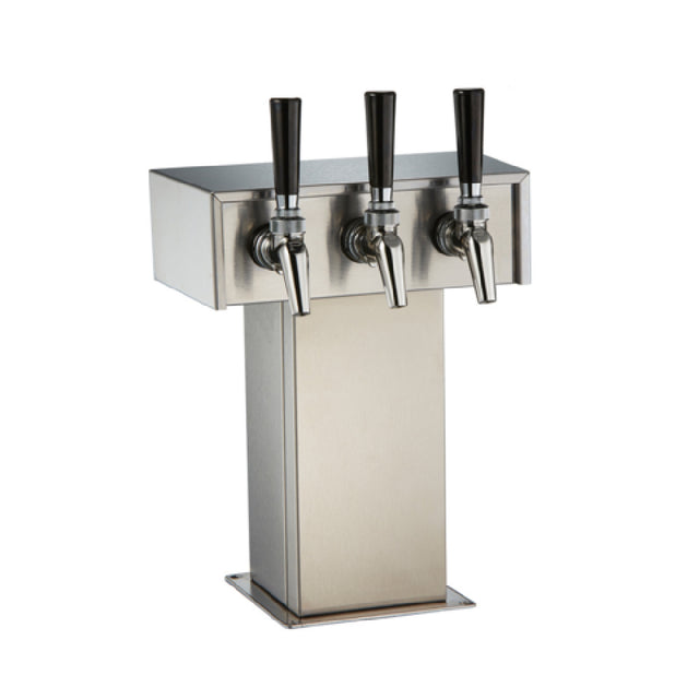 Perlick EA2110-3BPC Tee Tower (3) Faucets Beer Air Cooled