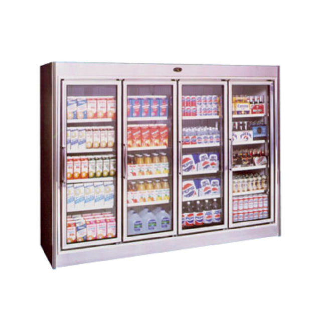 MarcRefrig MMM-4-24 - Refrigerated Merchandiser, 102" L, (4) 24" Hinged Multi-pane Glass Door With Heated Frames (field Reversible)