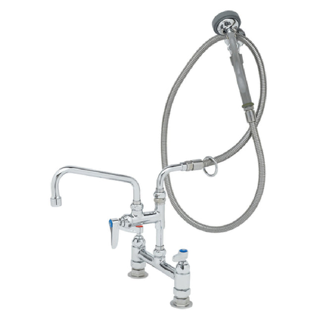 T&S Brass B-0175-05 Pre-Rinse Unit Deck Mount Add-on Faucet With 8" Swing Nozzle