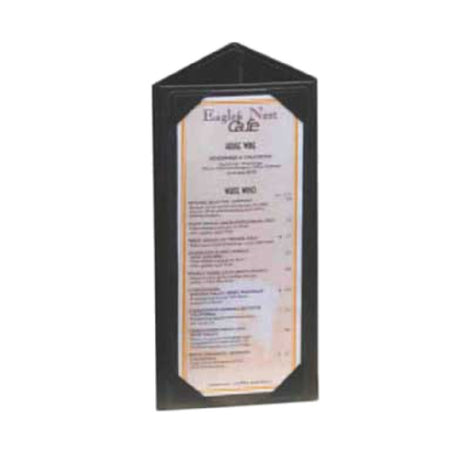 Menu Solutions TT37_BLUE Table Tent Holds 5" X 7" Inserts Triple Panel