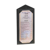Menu Solutions TT37_BROWN Table Tent Holds 5" X 7" Inserts Triple Panel