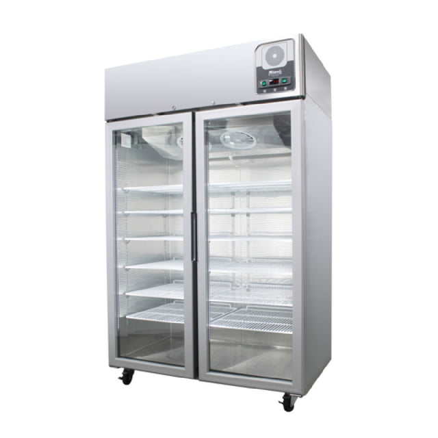 Migali Industries G-2RG-HC Medical-Grade Refrigerator 44.9 Cu. Ft. Capacity Two Glass Door
