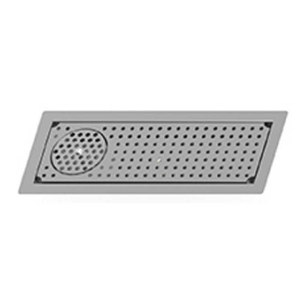 Eagle DIGRT-18 Eagle Spec-Bar® Drop-In Glass Rinser Trough Heavy Gauge Type 300 Stainless Drain Trough