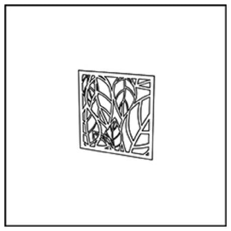 Bauscher Hepp VE-38026 - Venta® Metal Panel, With Cut-out Decor "LEAF" To Cover The Front Of The Buffet Table