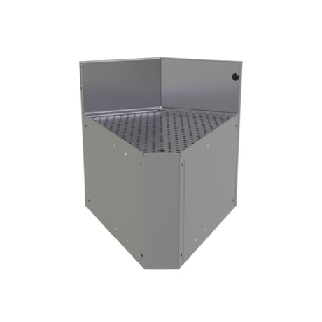 Glastender CIWB-45 Underbar Inside Wedge Corner Drainboard With Removable Perforated Insert