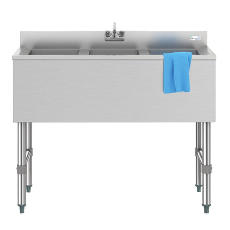 Koolmore SBR3B38-320 Commercial Under-Bar Sink (3) Compartment 38"W