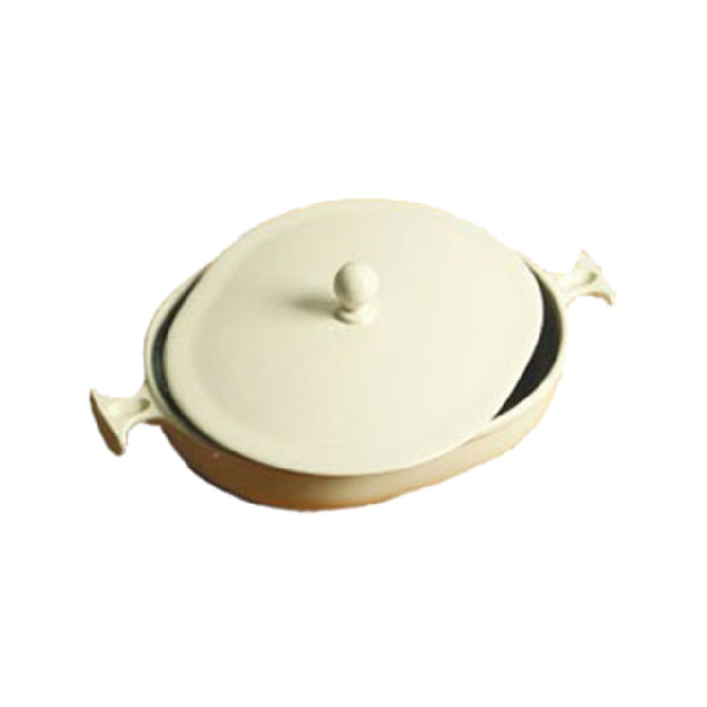 Bon Chef 3028CPWHT Cover For #3028 2 Qt. Bouillabaisse Dish Aluminum With Ceramic-look Coating