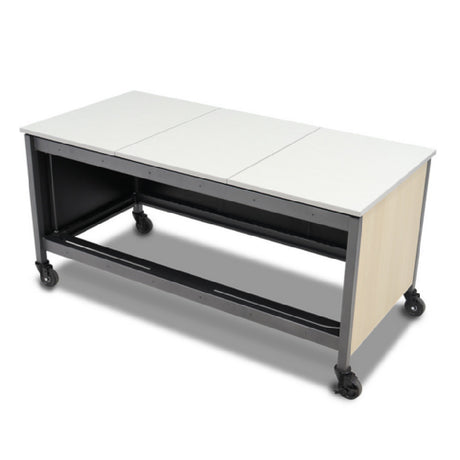 Forbes Industries 5071A - Trio Action Station Single Table, HPL Panels, (3) Blank Appliance Tiles