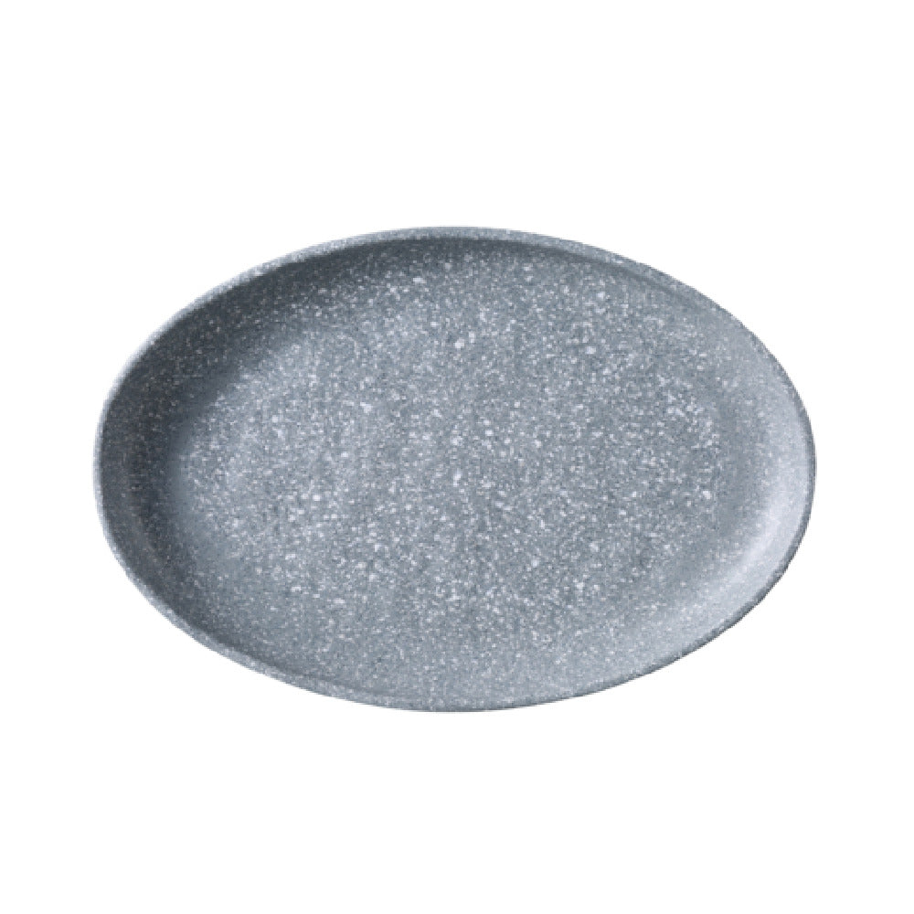 Yanco ST-214 - Stone Art Platter, 14 3/8" X 9 3/8" X 1 1/4", Gray