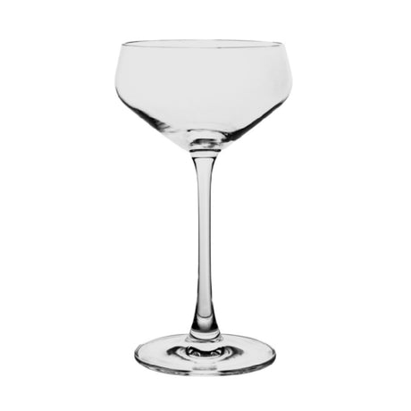 Steelite 4218BC1802 Coupe Glass 7.5 Oz. (H 7.125" M 3.875" T 3.625" B 3.25")