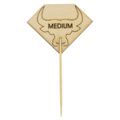 PacknWood 209BBRUMPYM - Steak Marker, 2.1"W X 3.7"H, "MEDIUM"