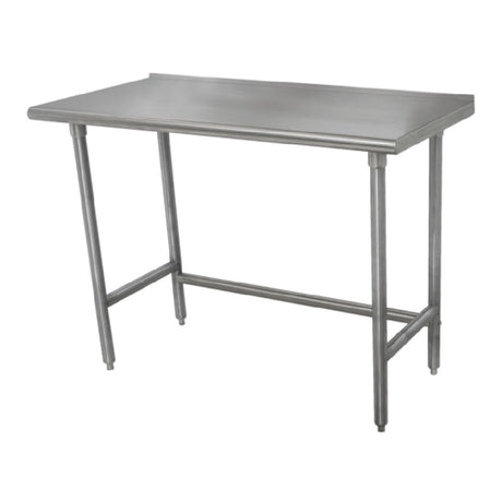 Advance Tabco TSFG-368 Work Table 96"W X 36"D 16 Gauge 430 Stainless Steel Top With 1-1/2"H Rear Up-turn