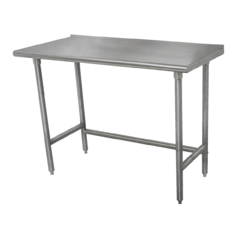 Advance Tabco TFSS-2410 Work Table 120"W X 2414 Gauge 304 Stainless Steel Top With 1-1/2"H Rear Up-turn