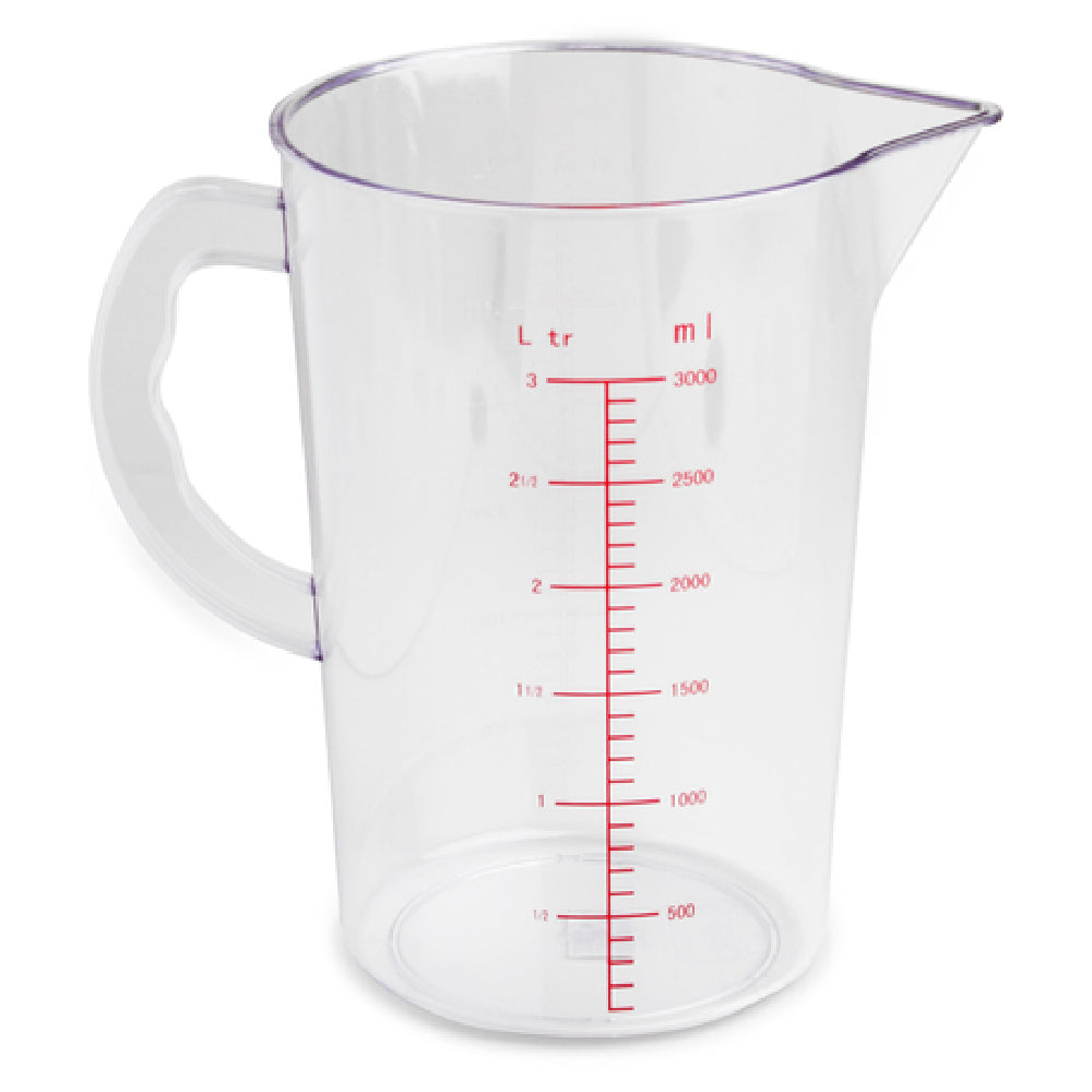 Royal Industries ROY MC 12 Liquid Measure 3 Qt. Graduated Markings