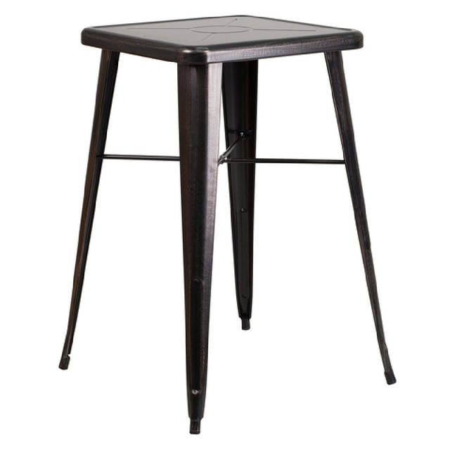 Flash Furniture CH-31330-BQ-GG Table 23-3/4"W X 23-3/4"D X 40"H (footprint: 27-3/4"W X 27-3/4"D)