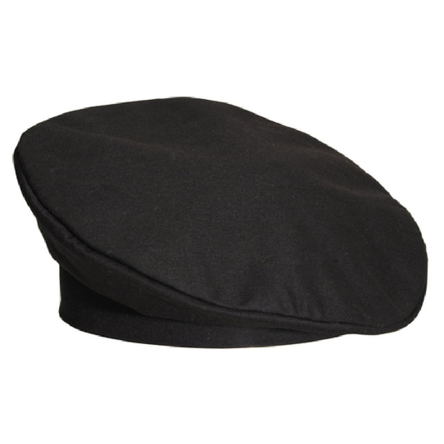 John Ritzenthaler Company H036BK Chef Revival® Beret Adjustable Head Strap Poly/cotton