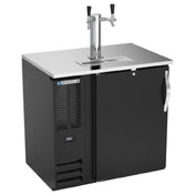Beverage Air DDN36HC-B - Draft Beer Cooler, 36"W X 26-3/8"D X 49-5/16"H, 8.43 Cu. Ft.
