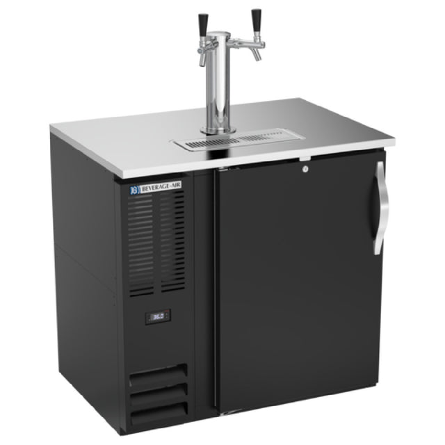 Beverage Air DDN36HC-B - Draft Beer Cooler, 36"W X 26-3/8"D X 49-5/16"H, 8.43 Cu. Ft.