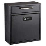 Alpine Industries ADI631-05-BLK-KC Mailbox 10-4/10" X 4-1/2" X 12"H Wall Mountable