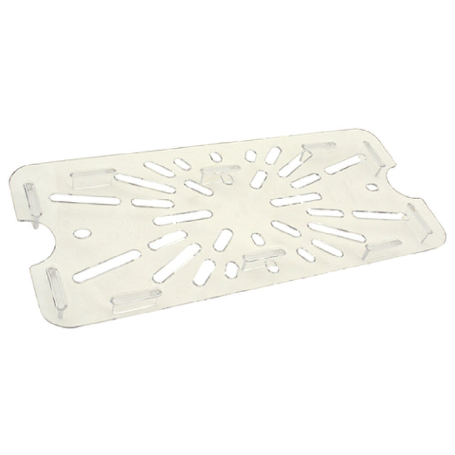 Franklin Machine Products 133-1728 Carlisle® Food Pan Drain Shelf 1/3 Size Clear Polycarbonate