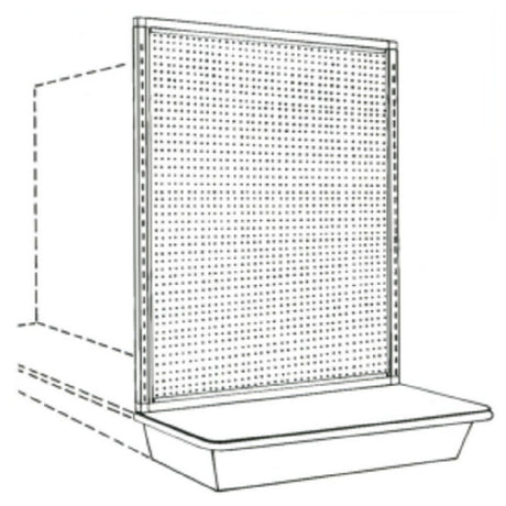 Kent Unlimited EC0315072_BL - End Cap, 36"W X 15"D X 72"H, Ivory Or Black
