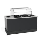 Iowa Rotocast Plastics Inc. 7515213 Condiment Cart Self-serve 70"W