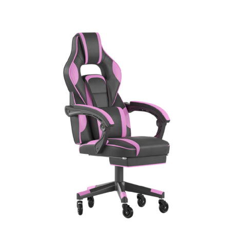 Flash Furniture CH-00288-PR-RLB-GG X40 Gaming Chair 280 Lb. Weight Capacity LeatherSoft Upholstery