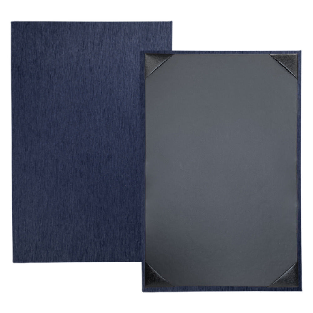 Risch STERLING-1V 11X17 Sterling Hardback Shimmer Metallic Menu Cover (specify Color)