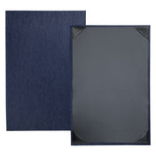 Risch STERLING-1V 11X17 Sterling Hardback Shimmer Metallic Menu Cover (specify Color)