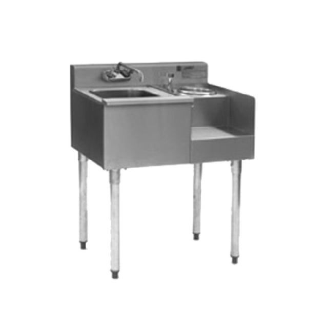 Eagle BD24-18L 1800 Series Underbar Sink/Blender Module 24"W X 20"D (1) 10" X 14" X 9-1/2"Deep Sink Bowl Right