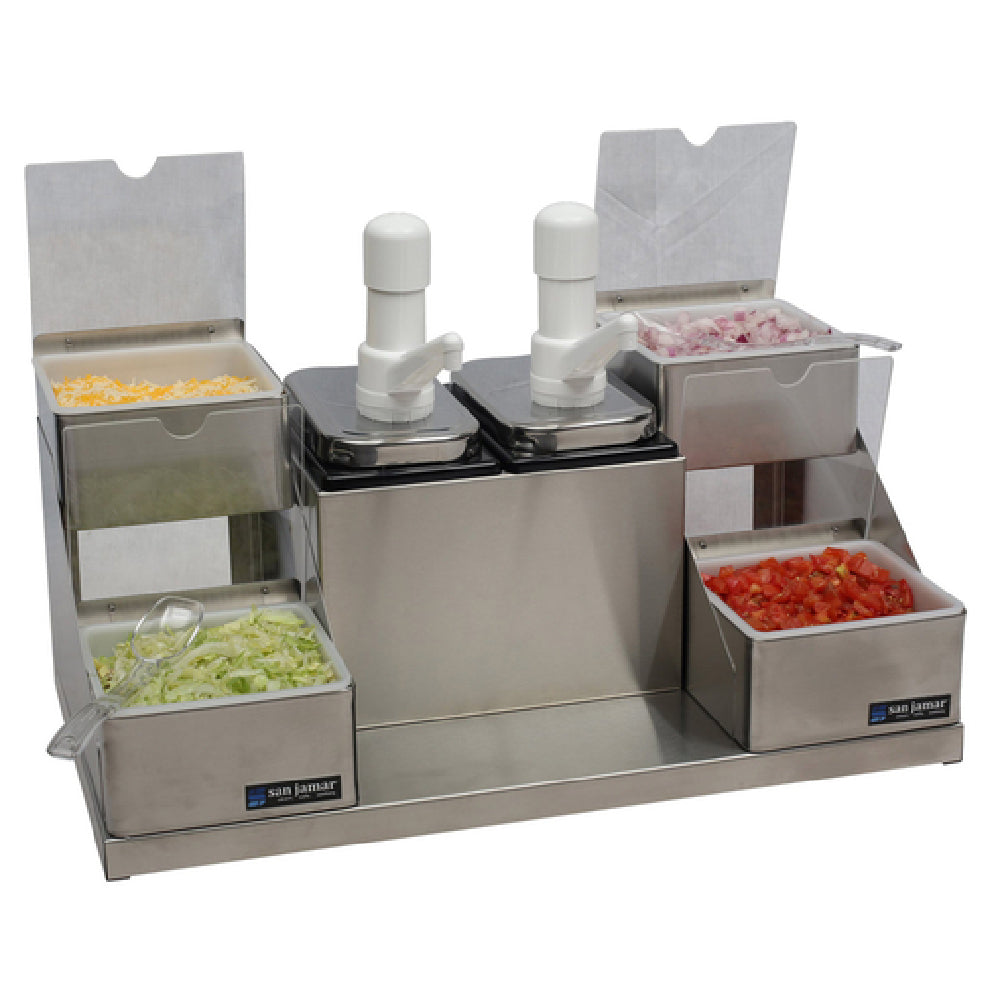 San Jamar P9724 Condiment Center Countertop Self-service